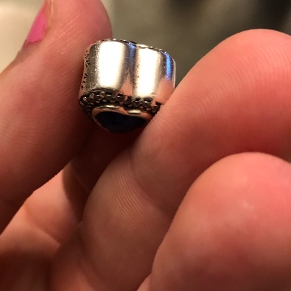 Pandora Sapphire heart charm. - Picture 5 of 6